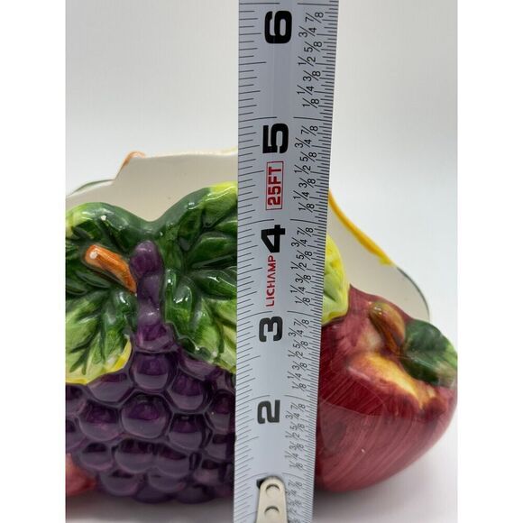 Vintage KMC Grape Hand Painted Fine Ceramicware Napkin Holder - Picture 6 of 8